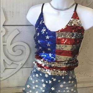 American Flag Tank Top